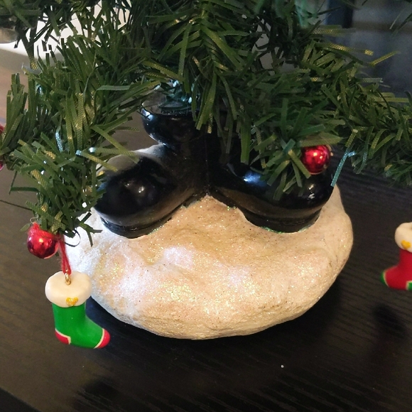 Festive Holiday Miniature Christmas Tree with Ornaments - Picture 2 of 3